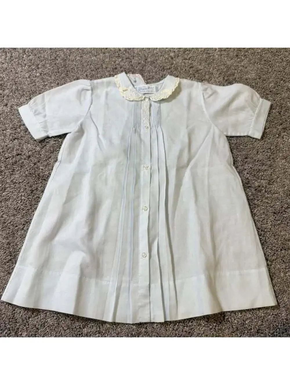 Feltman Bros Vintage Light Blue Baby Dress size 12-24 months